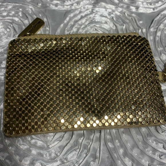 Whiting & Davis Gold Mesh card/coin purse